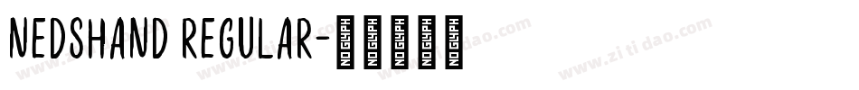 NedsHand Regular字体转换